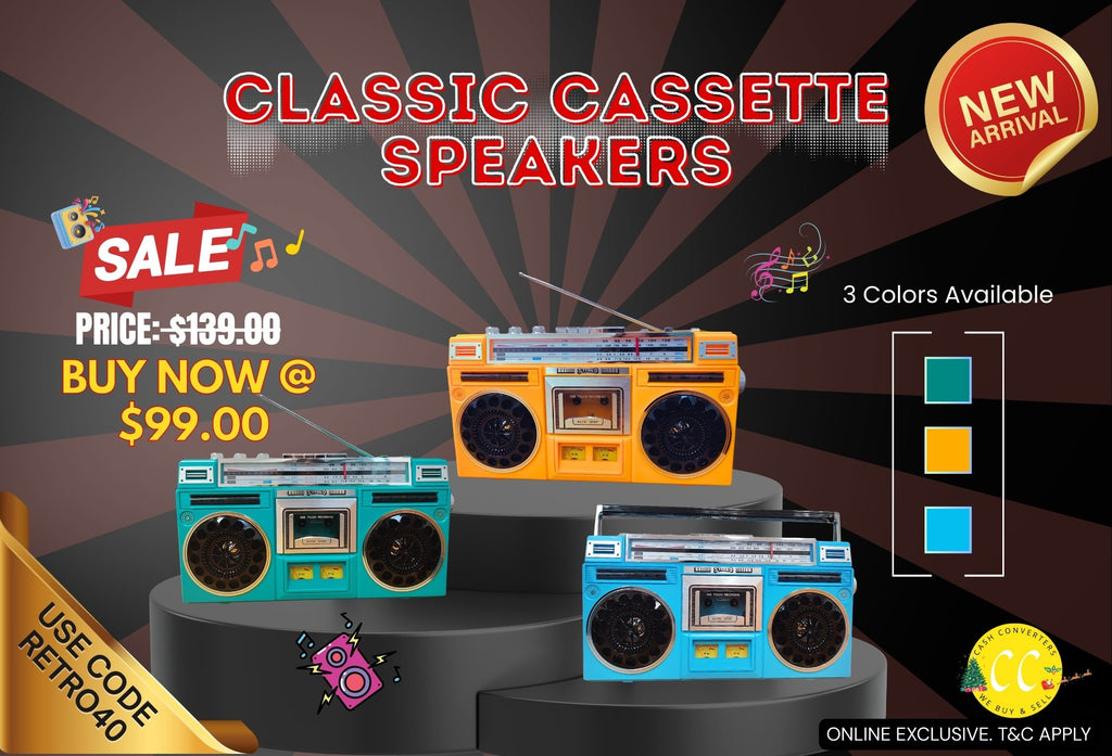 Classic with Bluetooth Multi-Band Radio Cassette and FM Functionality Speaker