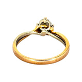 Love & Co 18K 2tones Lab Grown Solitaire Diamond=0.53, VS1, Color G w/ Cert