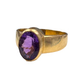 916YG Amethyst Men Ring