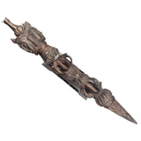 Tibetan Ornament Buddhism Dorje Vajra Phurba Amulet Dagger w/Stand, 44cm