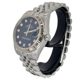 Rolex 178274 Datejust Automatic Diamond & Blue Dial Watch, Card With Box, 31mm