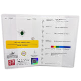 PM900 Emerald=0.98cts, Diamond20=1.23cts Lady Ring w/Cert