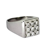 750WG Diamond D9 Men Ring