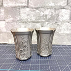 Royal Selangor Pewter Four Seasons Tumbler w/Case ,Pair H-8.5CM