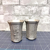 Royal Selangor Pewter Four Seasons Tumbler w/Case ,Pair H-8.5CM