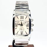 BALMAIN Chronograph w/Diamond Bezel Quartz, Mother Of Pearl Dial Watch, 28 x 48mm