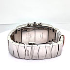 BALMAIN Chronograph w/Diamond Bezel Quartz, Mother Of Pearl Dial Watch, 28 x 48mm