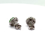 750WG Diamond Jade Earring