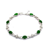 750WG Diamond Jade Bracelet