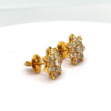 18KYG Diamond Earring