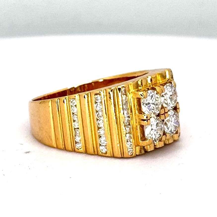 916YG Diamond Men Ring Secondary image