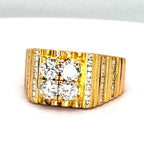 916YG Diamond Men Ring