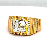 916YG Diamond Men Ring