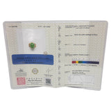 850YG Diamond Jadeite Lady Ring w/Cert