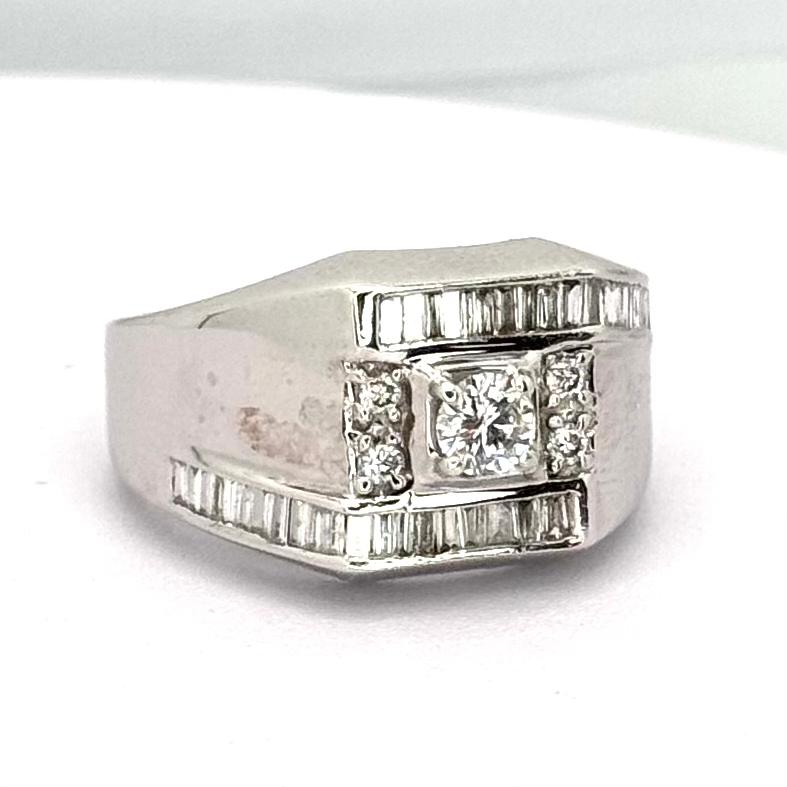 750WG Diamond Men Ring Secondary image
