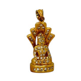 750YG Diamond Buddha Pendant