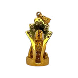 750YG Diamond Buddha Pendant
