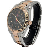 Rolex 116261 Turn-O-Graph Halfgold Rose Gold Automatic Watch w/Cert,36mm
