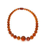 Amber Beads 8.3-15.6mm Necklace, Length 44.50cm