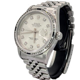 Rolex 16234 Datejust Automatic Diamond Index and Bezel With Blue Sapphire Watch, 36mm