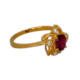 850YG Ruby Diamond Ring