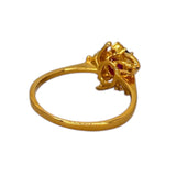 850YG Ruby Diamond Ring