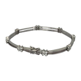 750WG Diamond=0.91cts Bracelet, Length-18cm