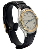 Cartier Cougar Panthere 118000R 18KYG Bezel Quartz Watch 33mm