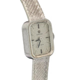 OMEGA Vintage Geneve Winding 18K Full White Gold Watch, 14 x 19mm