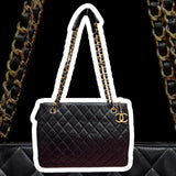 Chanel Leather Sling Bag w/Chanel Charm