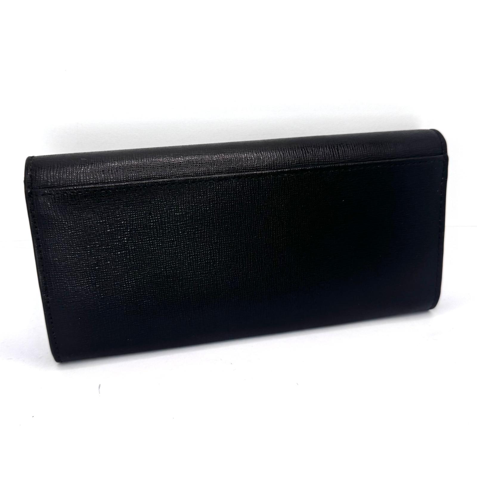 Furla Leather Long Wallet, Black Secondary image