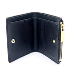 Tory Burch Leather Wallet w/Coin Compartment, Black