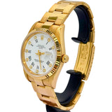 Rolex 15238 18KYG Full Gold Automatic Watch, Full Set w/Cert, 34mm