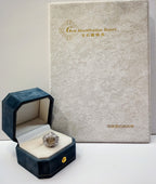 Natural Zircon Cat's Eye Ring , Pt900