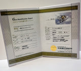 RING CAT'S EYE , PT900/ZIRCON CE1=6.741CT/MD=1.39CT/11.7G/CERT