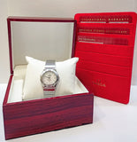OMEGA  CONSTELLAT WATCH-LADIES/QZ/WHITE MOP AND DIA(D12)