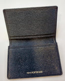 YOSHIDA & CO. /CARD HOLDER-BLUE LEATHER