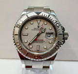 ROLEX 16622/YACHT-MASTER/WATCH-MENS/OYS PERP DATE/SILV DIAL