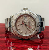 ROLEX 16622/YACHT-MASTER/WATCH-MENS/OYS PERP DATE/SILV DIAL
