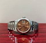 ROLEX 69174/WATCH-LDY/DJUST/SS/SALMON ROMAN DIAL/JUBILEE BRAC