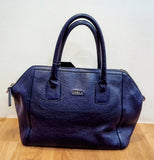 FURLA TOTE BAG-BLUE LEATHER/2-WAY