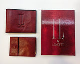 IL BY LANCETTI WALLET-BROWN LEATHER BIFOLD/ARTISAN IL BY LANCETTI