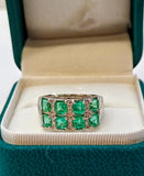 Emerald Ring-Pt900/E8=2.01ct/MD=0.12ct/7.7g