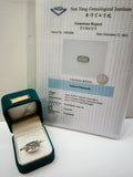 Diamond Ring-Pt900/MD=0.29ct/14g