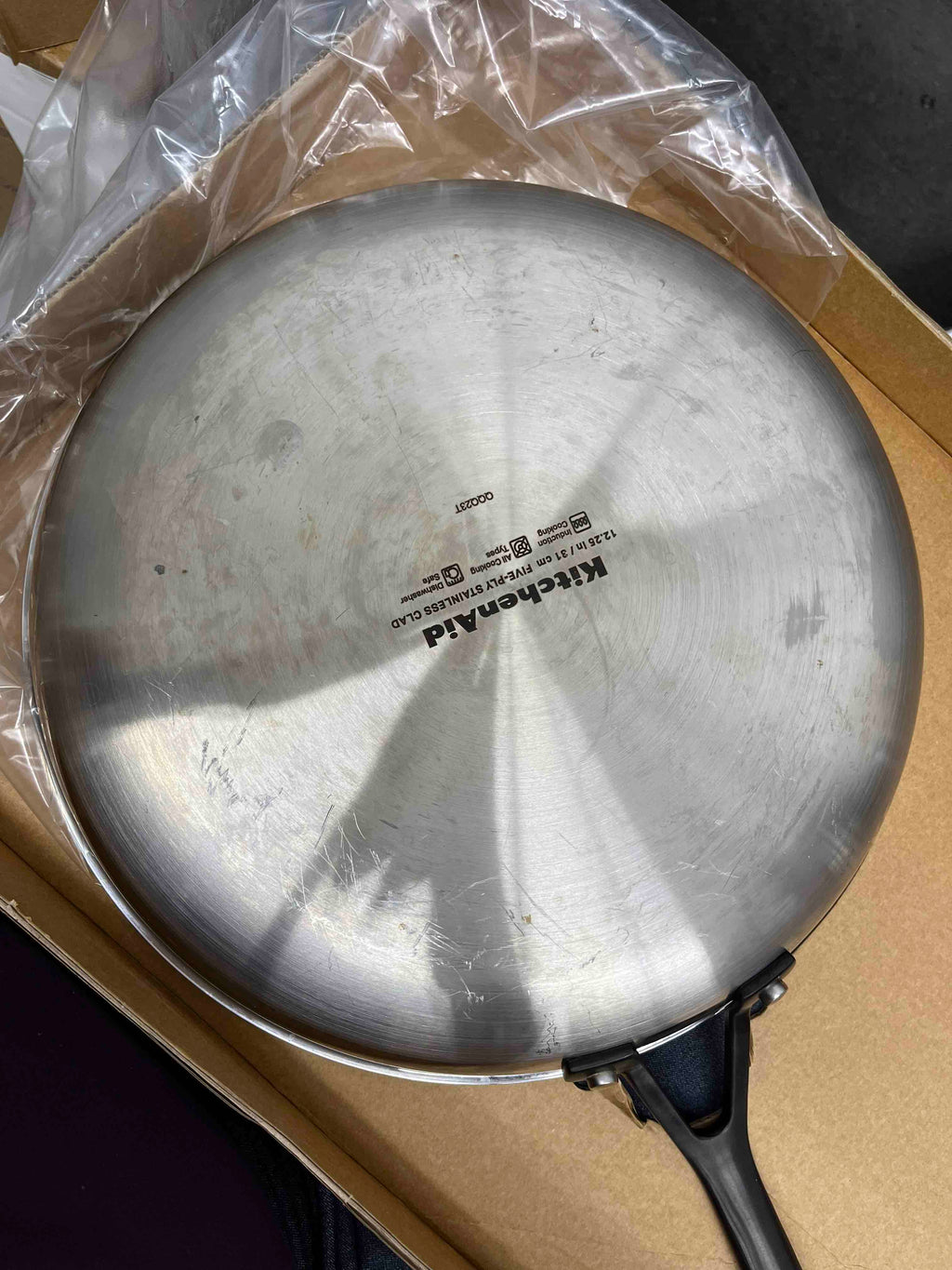 KitchenAid 5Ply Clad Polished Stainless Steel Fry Pan 12.25 Inch