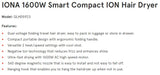 Iona GLHD5923 Electrical Hair Dryer