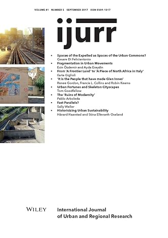 International Journal Of Urban And Regional Research: Issue 5 Main image