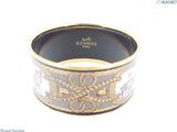 Hermes Enamel GM Horse Pattern Bangle