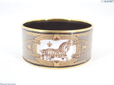 Hermes Enamel GM Horse Pattern Bangle