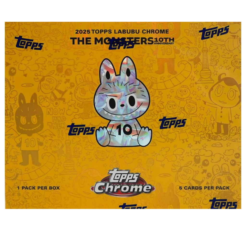 Topps 2025 Chrome Labubu The Monsters 10th Anniversary Hobby Box